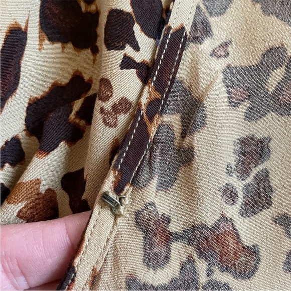 GAP Animal Print Wrap Front Maxi Dress NWT size 0 - Picture 6 of 10